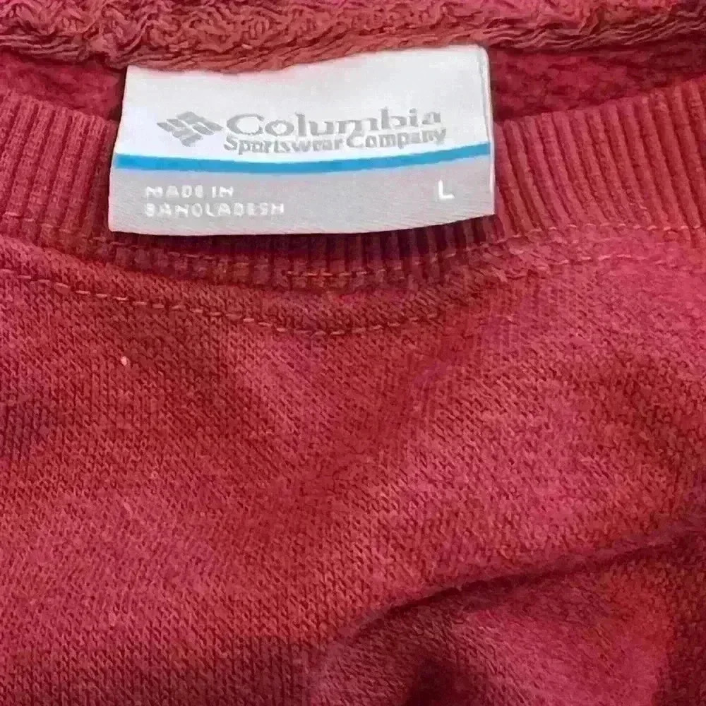 🏁Columbia size Large burgundy crew neck sweatshirt - Picture 5 of 8